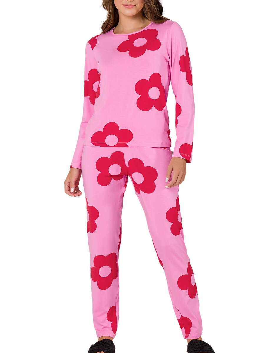 Pijama Feminino Longo Espaço Pijama 41287