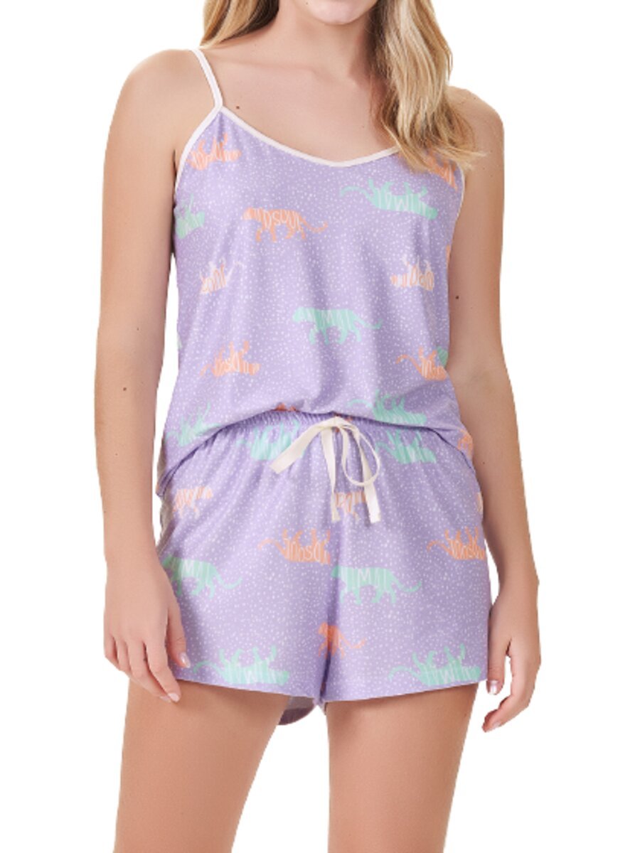 Pijama Feminino Curto Espaço Pijama 4010041