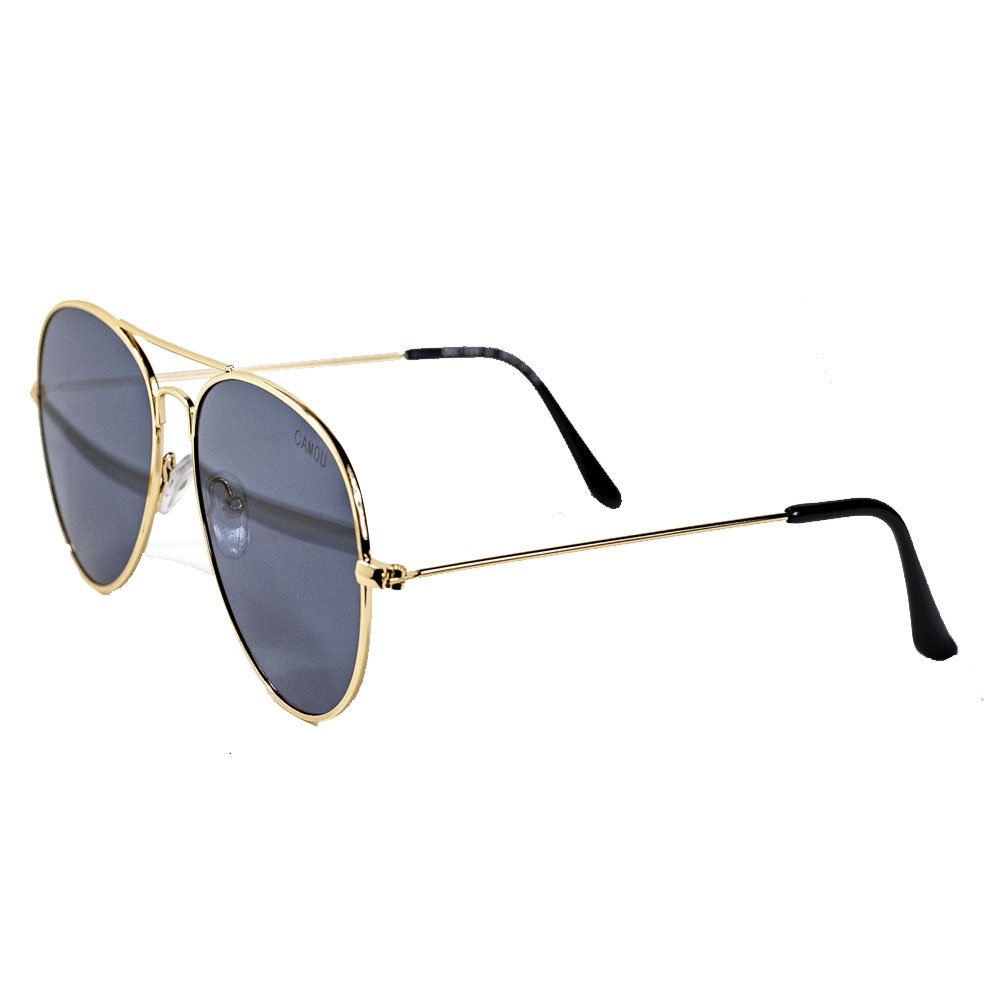 Óculos de Sol Camou Aviador Fashion Preto e dourado