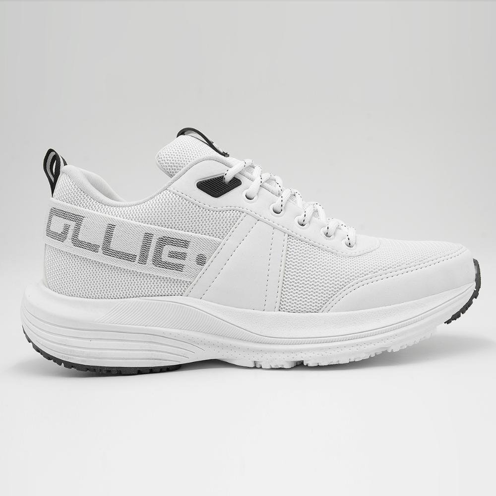 Tênis Ollie Running Esportivo Masculino Caminhada Branco 7