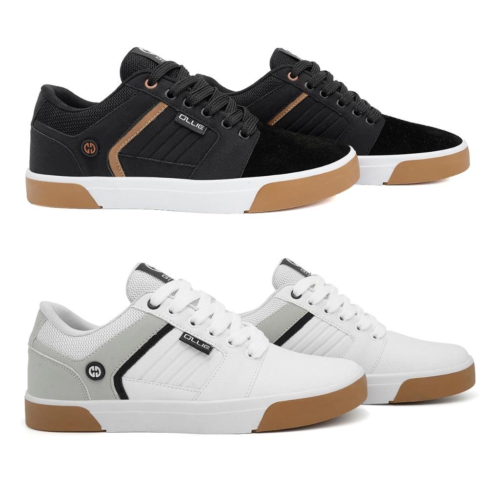 Kit 2 Tênis Street Ollie Masculino Monster Conforto Preto 1