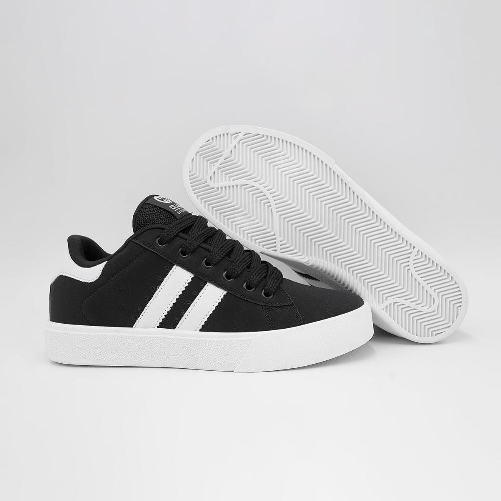 Kit 2 Tênis Street Ollie Juvenil Space2 Menino Conforto Preto/Branco 3