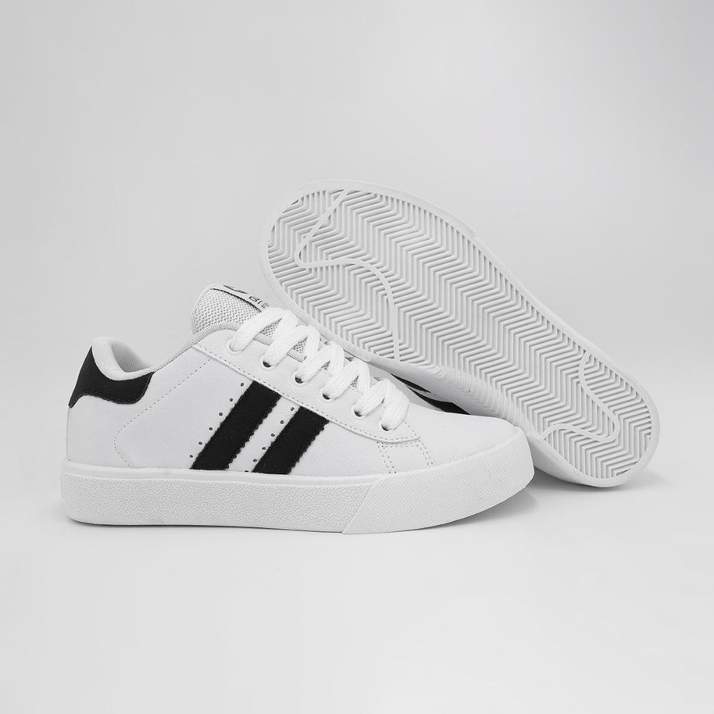 Kit 2 Tênis Street Ollie Juvenil Space2 Menino Conforto Preto/Branco 6