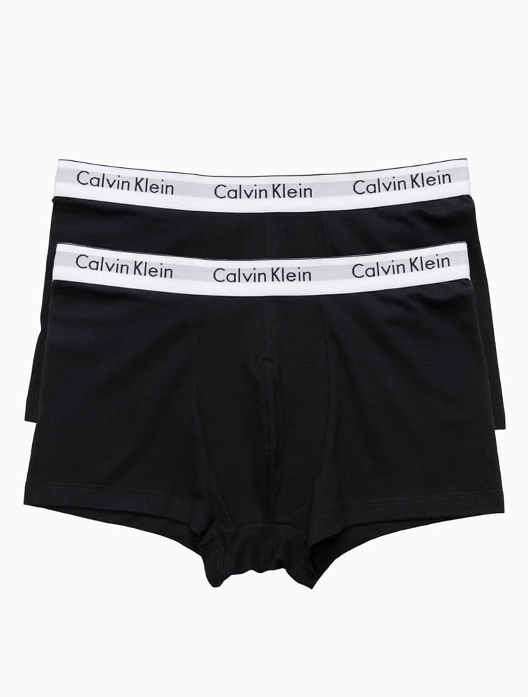 Kit 2 Underwear Trunk Modern Cotton Cuecas Calvin Klein - Preto