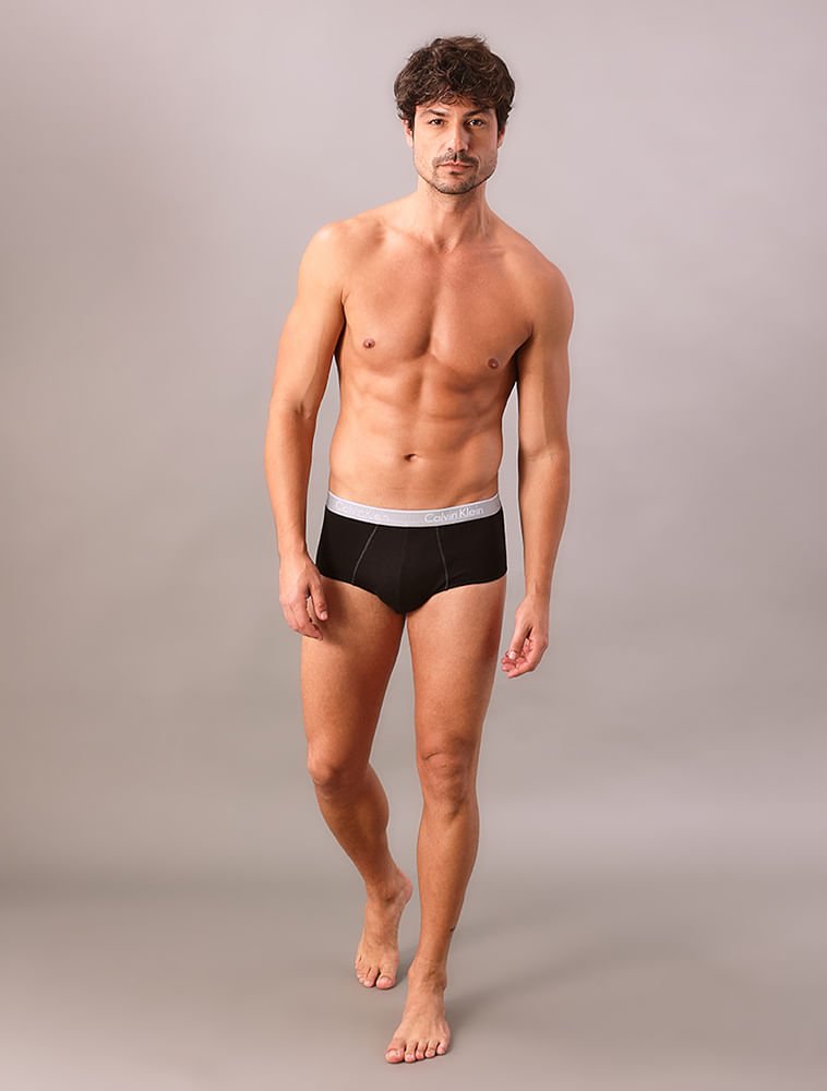 Kit 2 Underwear Brief de Algodão Clássica Cuecas Calvin Klein - Preto