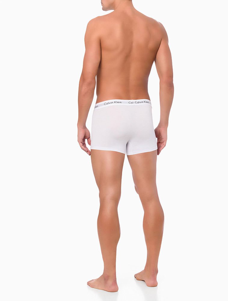 Underwear Trunk Modal Com Elastano Cueca Calvin Klein - Branco Branco 3