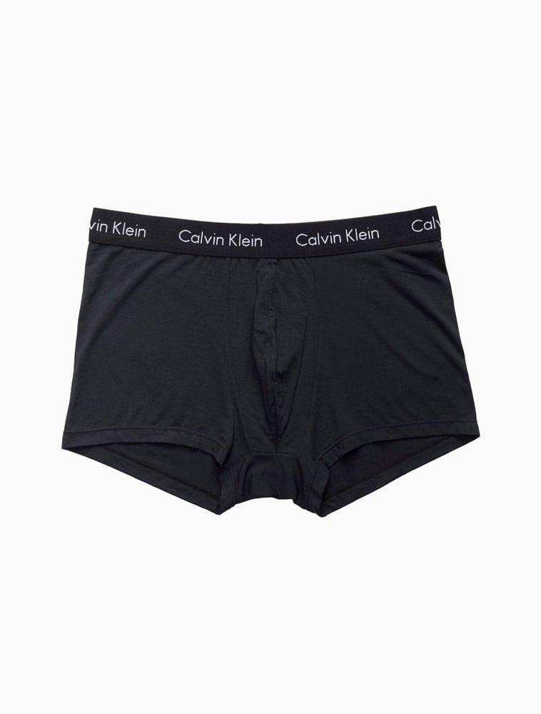 Underwear Trunk Modal Com Elastano Cueca Calvin Klein - Preto Preto 4
