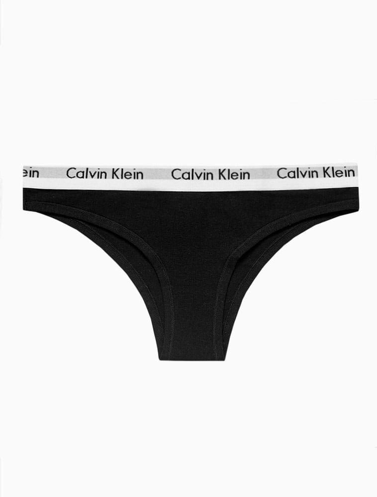 Calcinha Tanga Modern Cotton Underwear Calvin Klein - Preto Preto 4