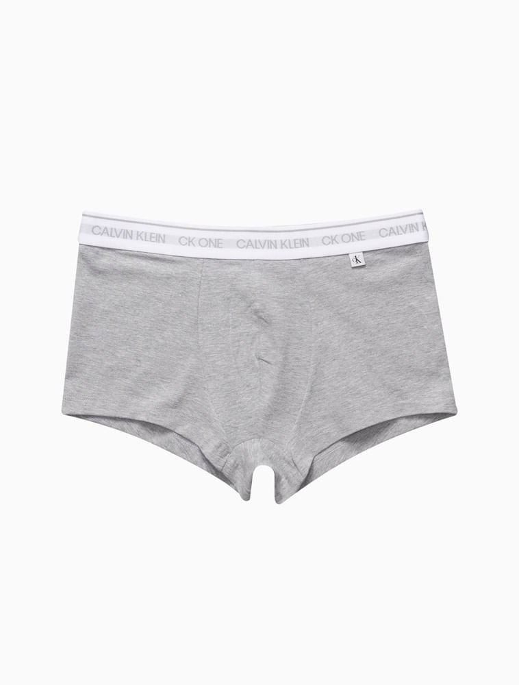 Underwear Trunk de Algodão e Elastano Ck One Cintura Baixa Cueca Calvin  Klein - Cinza - Renner