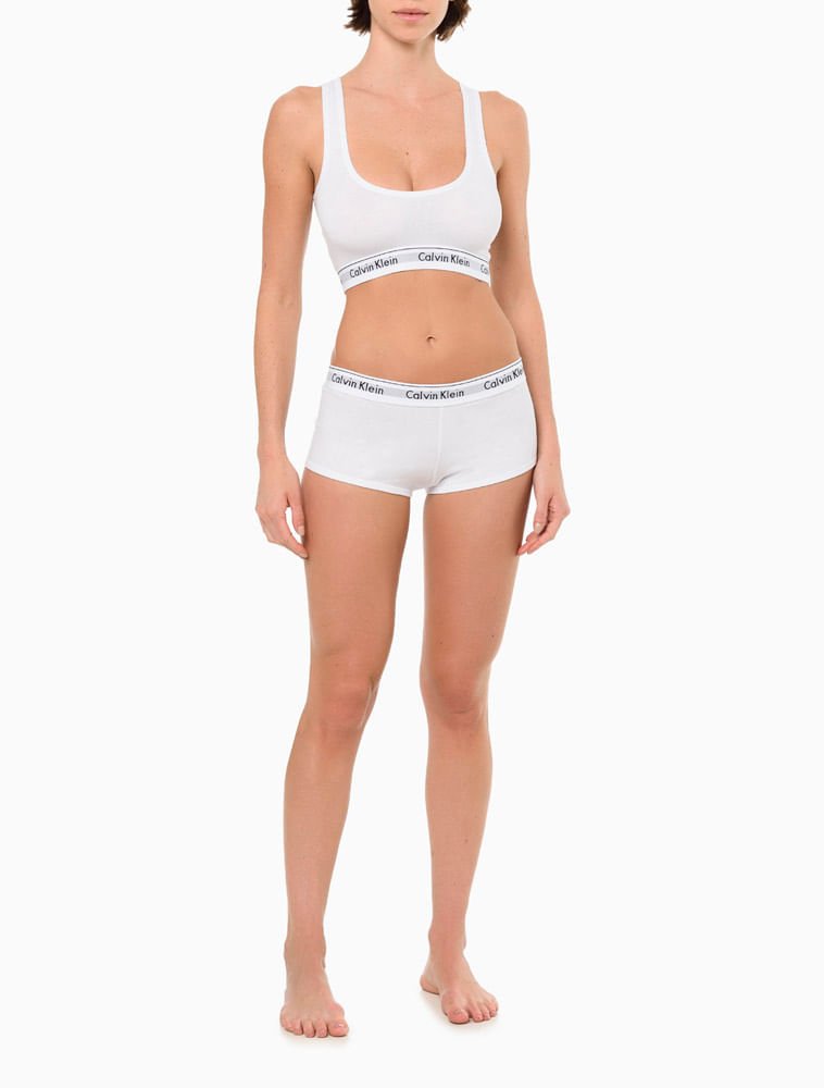 Boyshort Modern Cotton Calvin Klein Underwear - Branco Branco 3