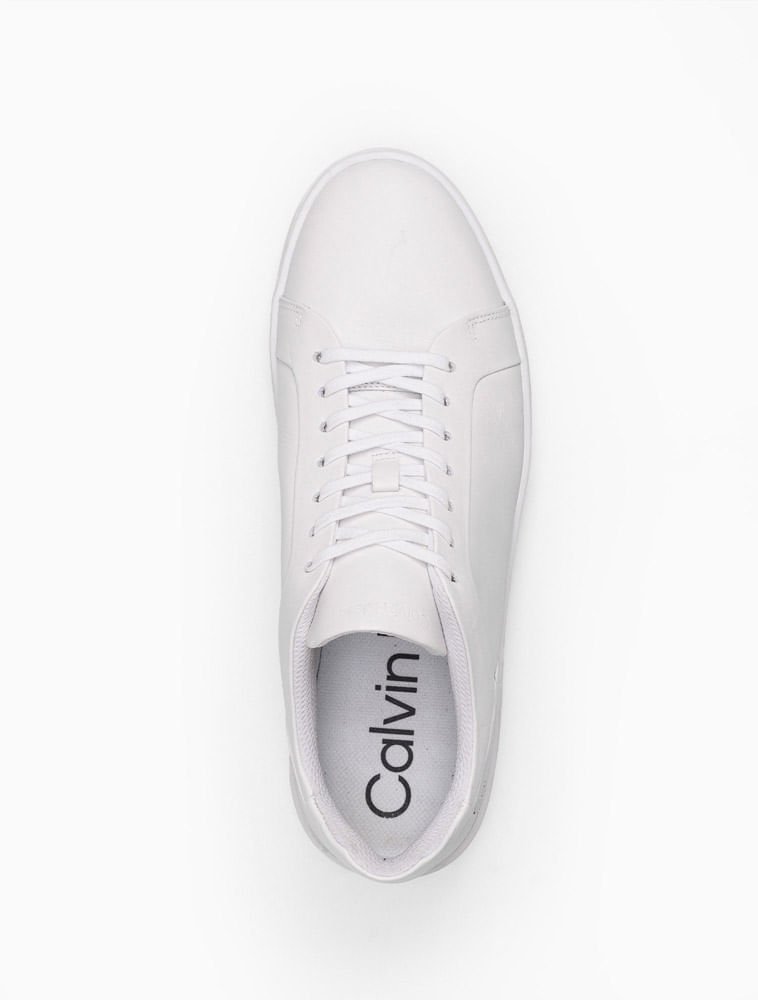 Tênis Couro Calvin Klein - Branco Branco 3