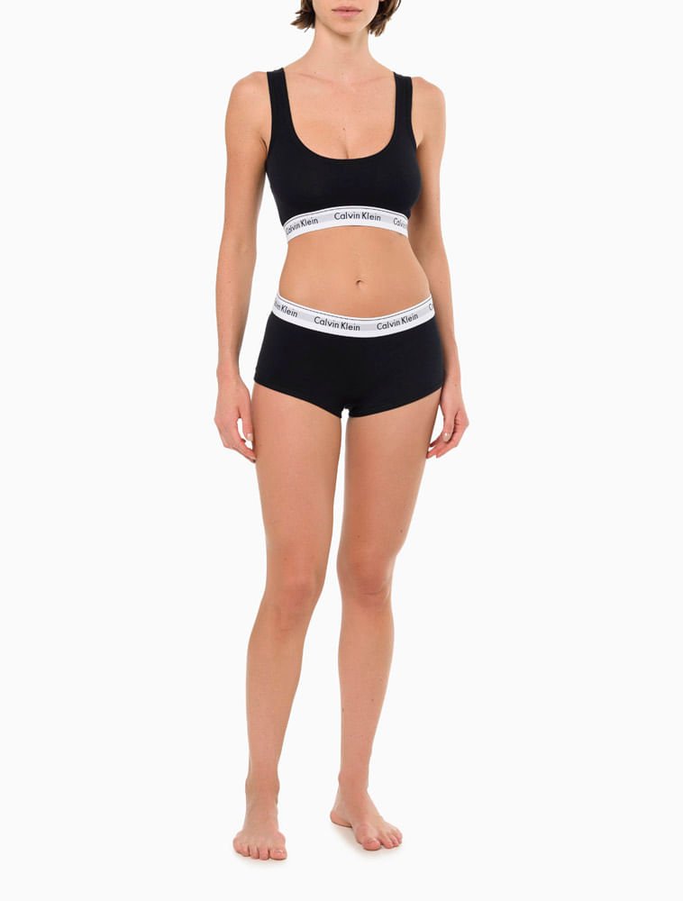 Boyshort Modern Cotton Calvin Klein Underwear - Preto Preto 2