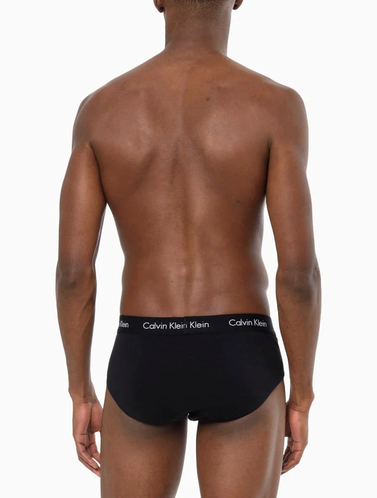 Kit 3 Cuecas Brief Clássica Cintura Baixa Calvin Klein Underwear - Preto Preto 4