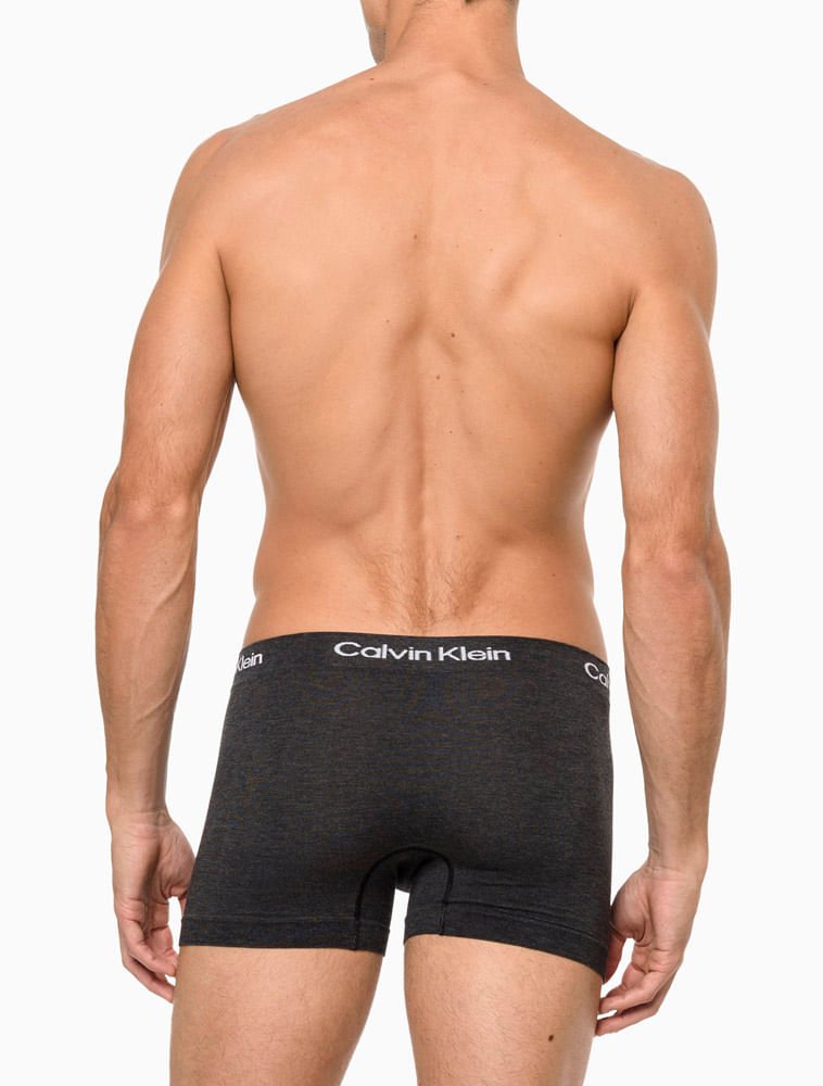 Kit 2 Cuecas Masculinas Seamless Viscose Calvin Klein Underwear - Chumbo/Cinza Claro Multicores 7