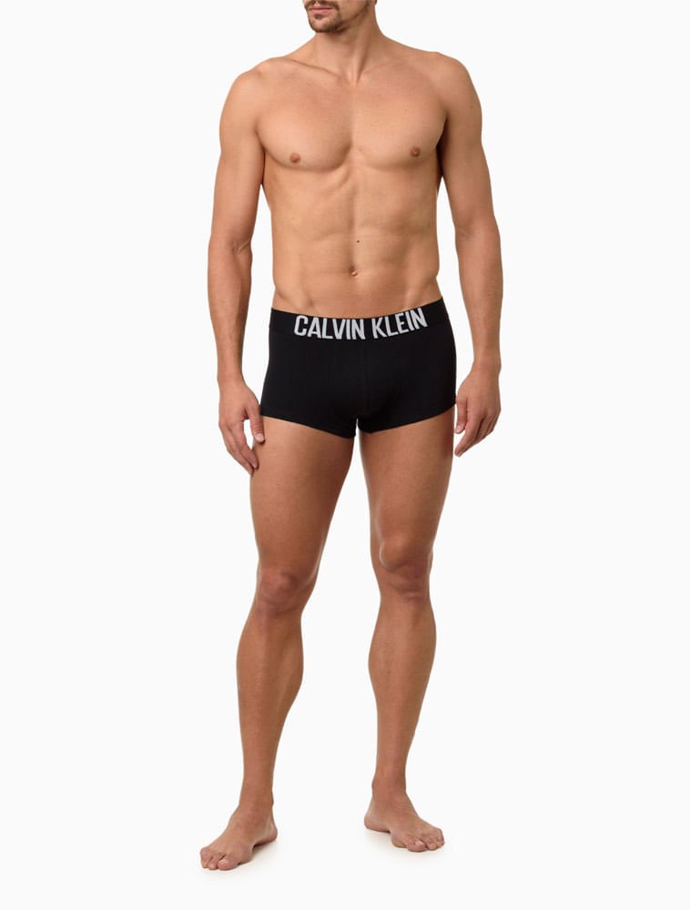 Cueca Low Rise Cotton Intense Power Calvin Klein Underwear - Preto Preto 2