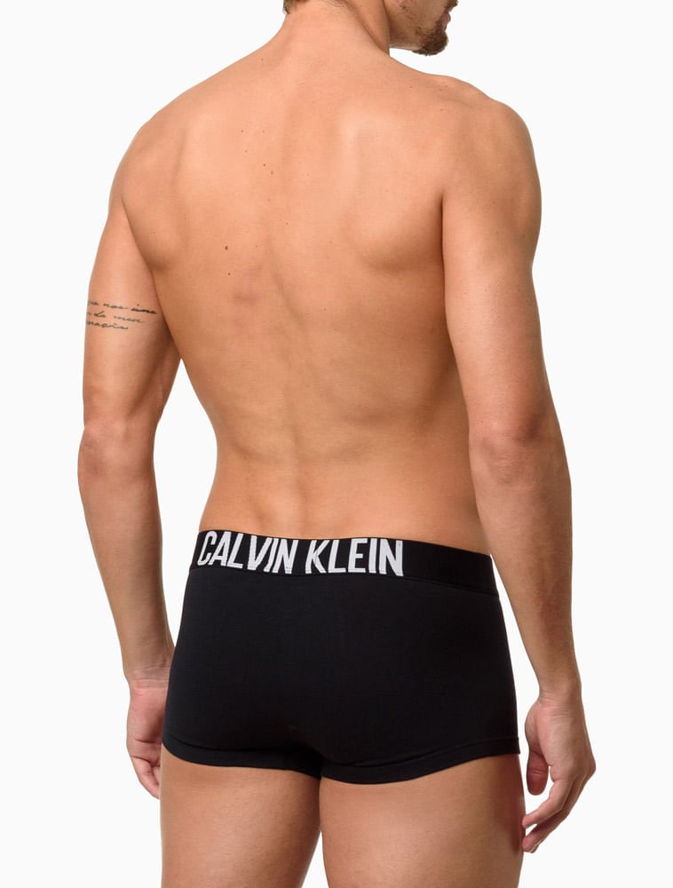 Cueca Low Rise Cotton Intense Power Calvin Klein Underwear - Preto Preto 3