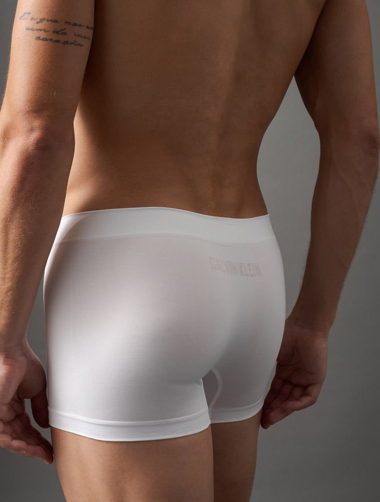 Cueca Trunk Intense Power Seamless Calvin Klein Underwear - Branco Branco 4