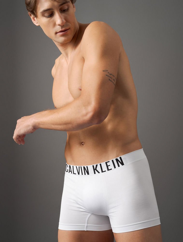 Cueca Trunk Intense Power Seamless Calvin Klein Underwear - Branco Branco 5