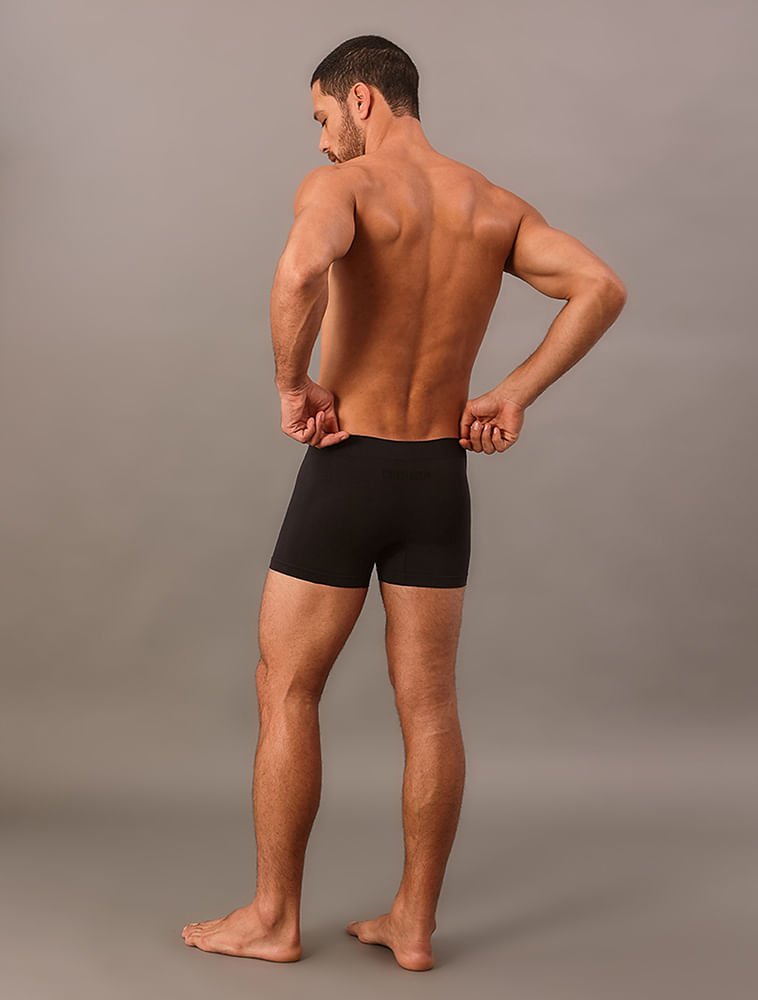 Cueca Trunk Intense Power Seamless Calvin Klein Underwear - Preto Preto 4
