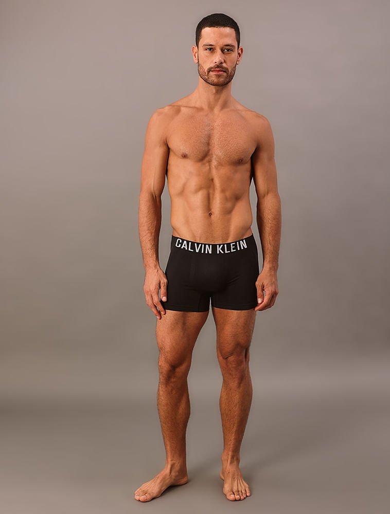 Cueca Trunk Intense Power Seamless Calvin Klein Underwear - Preto