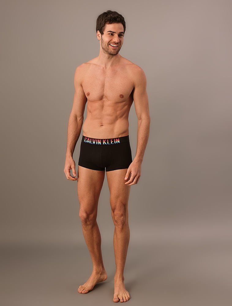 Cueca Low Rise Trunk Cotton Pride Calvin Klein Underwear - Preto