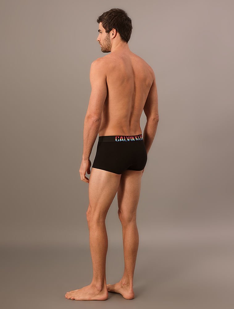 Cueca Low Rise Trunk Cotton Pride Calvin Klein Underwear - Preto Preto 4