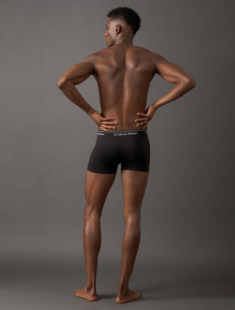 Cueca Trunk Modern Cotton Seamless Calvin Klein Underwear - Preto Preto 2