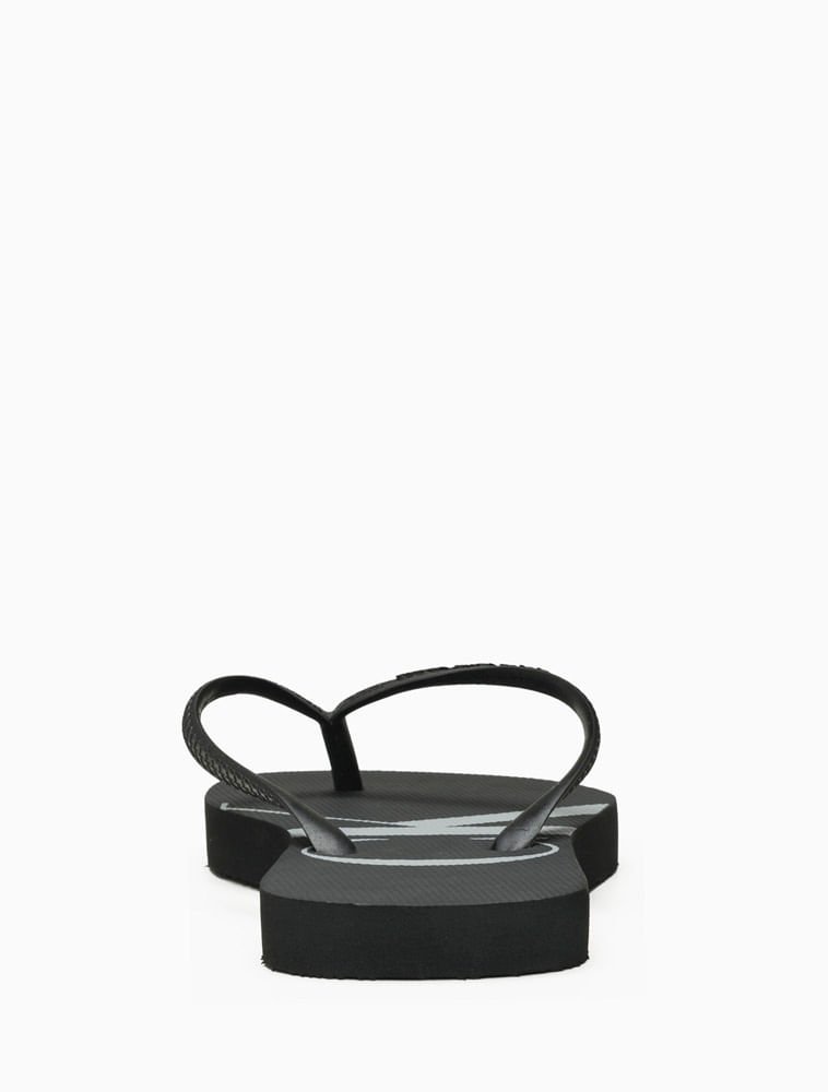 Chinelo Feminino Logo Corrido Calvin Klein Jeans - Preto Preto 3