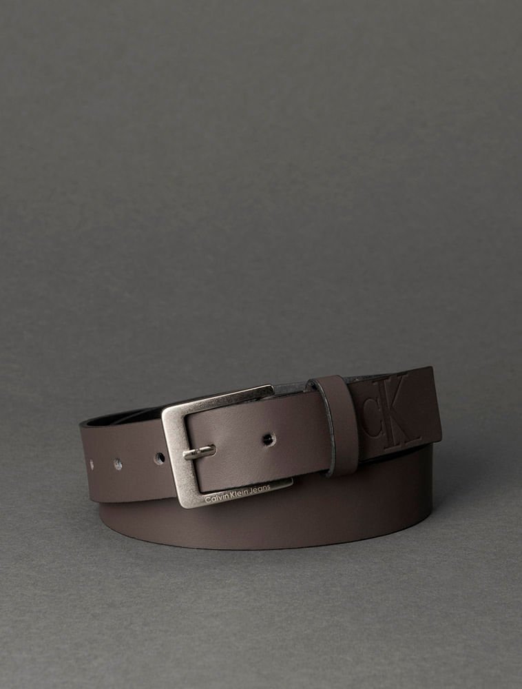 Cinto Masculino Queima Calvin Klein Jeans - Cafe