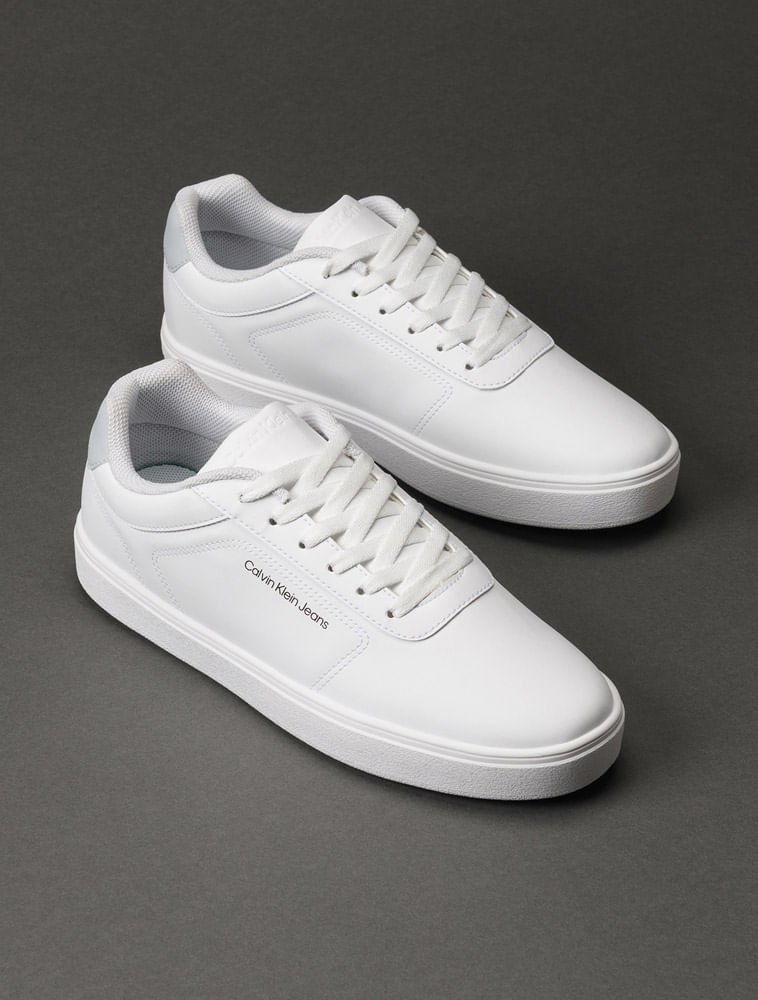 Tênis Ck Basic Calvin Klein Jeans - Branco Branco 2
