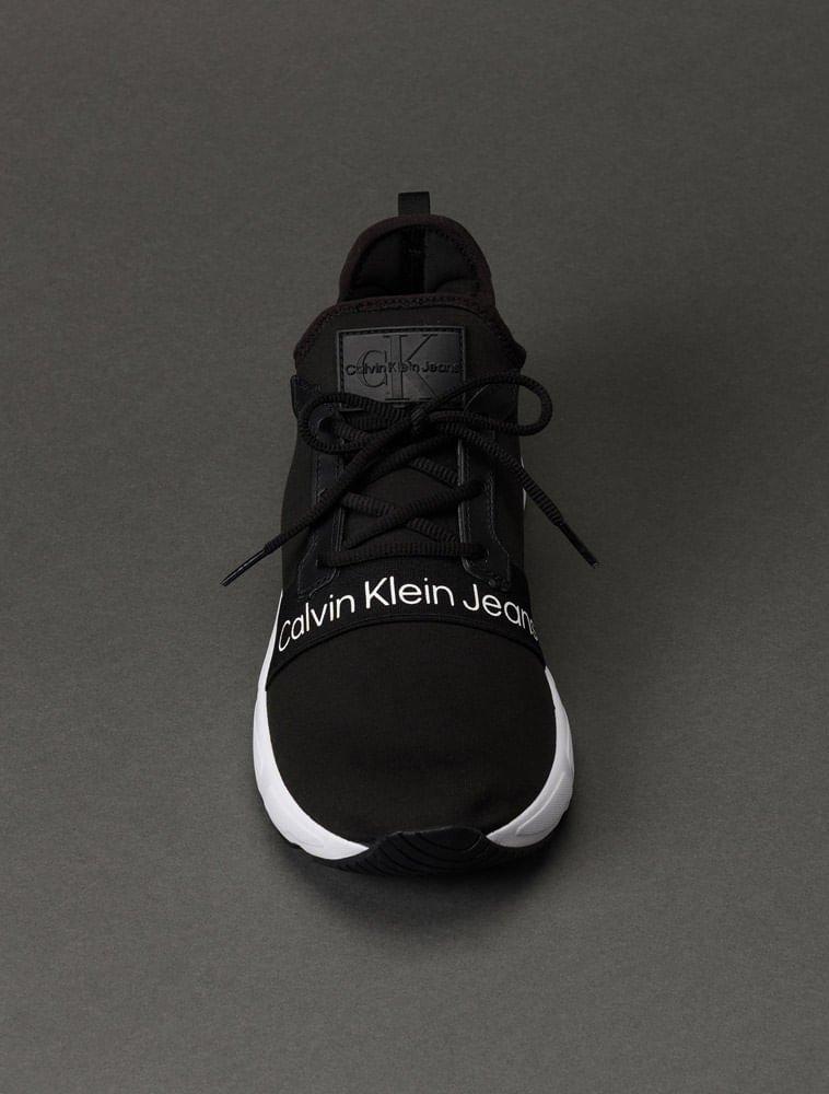 Tênis Ckj Baixo New Runner Neoprene - Preto Preto 4