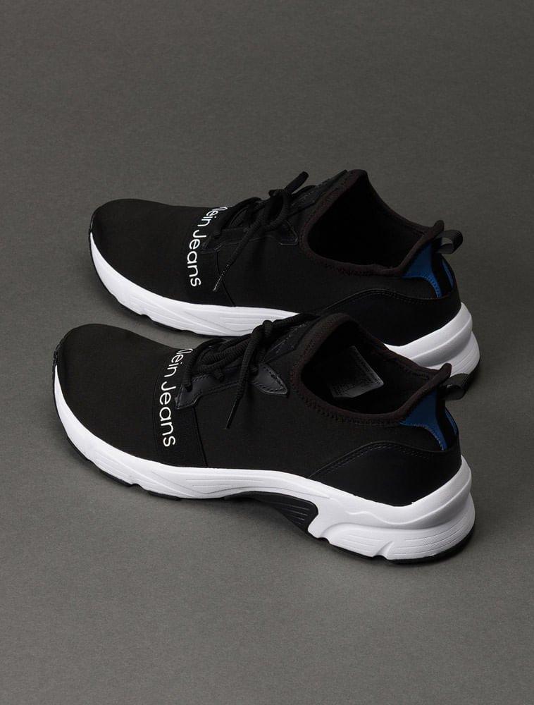 Tênis Ckj Baixo New Runner Neoprene - Preto Preto 3