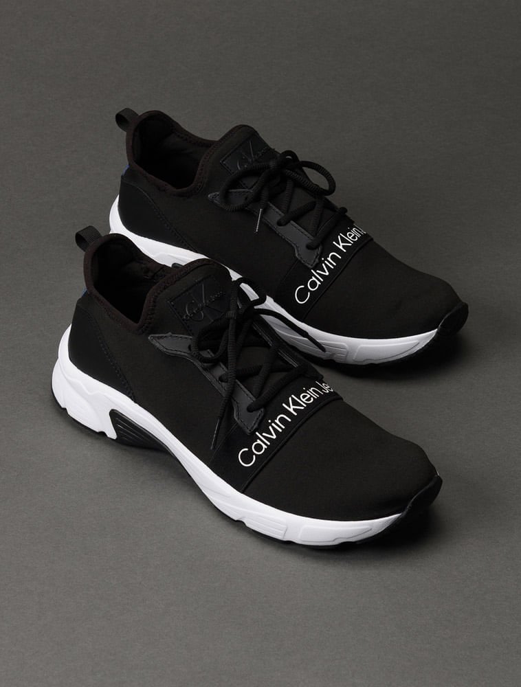 Tênis Ckj Baixo New Runner Neoprene - Preto Preto 2