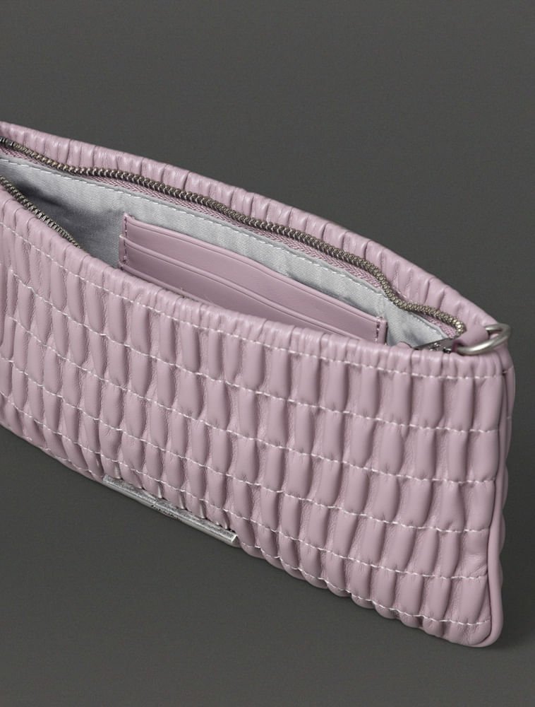 Bolsa Drapeada Feminina Transversal Calvin Klein - Caqui Medio Rosa 3