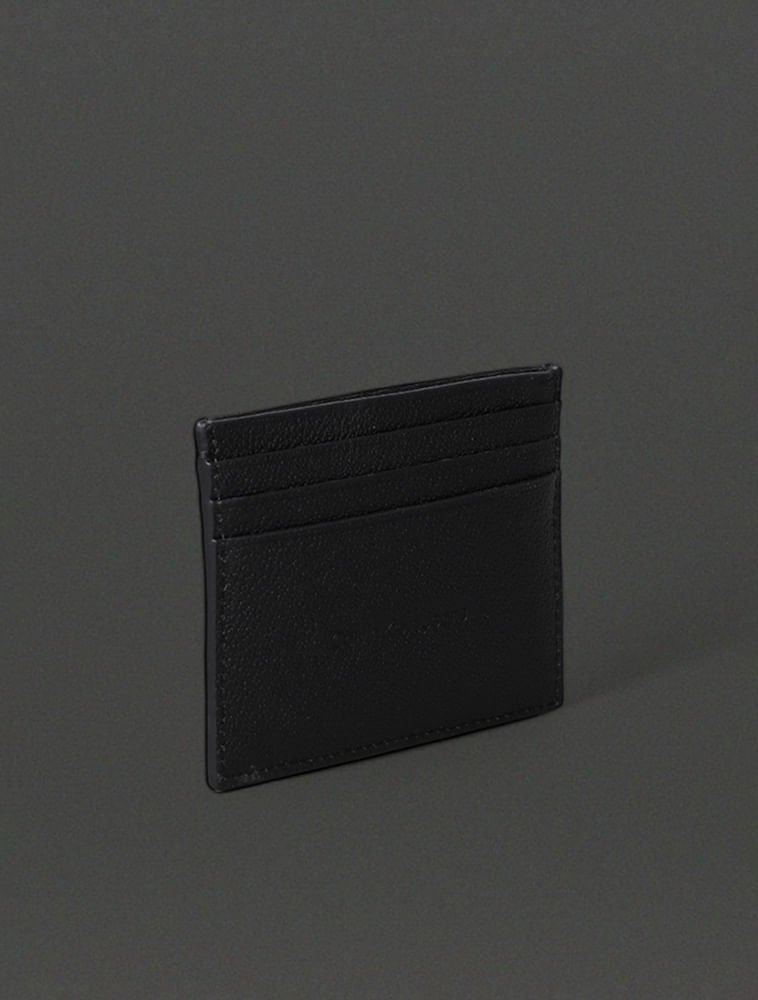 Porta Cartão Masculino Couro Calvin Klein Jeans - Preto Preto 2