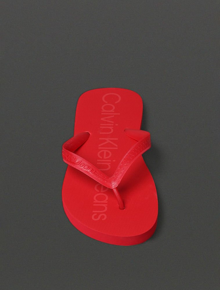 Chinelo Masculino Básico Calvin Klein Jeans - Vermelho Vermelho 2