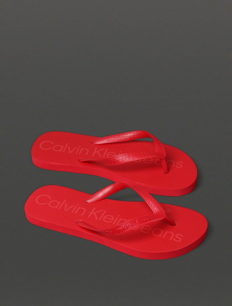Chinelo Masculino Básico Calvin Klein Jeans - Vermelho Vermelho 3