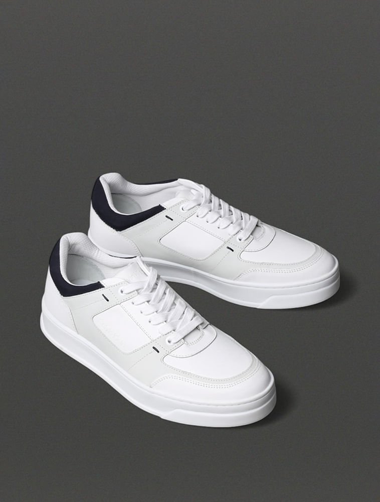 Tênis Masculino Layers Calvin Klein - Branco Branco 2