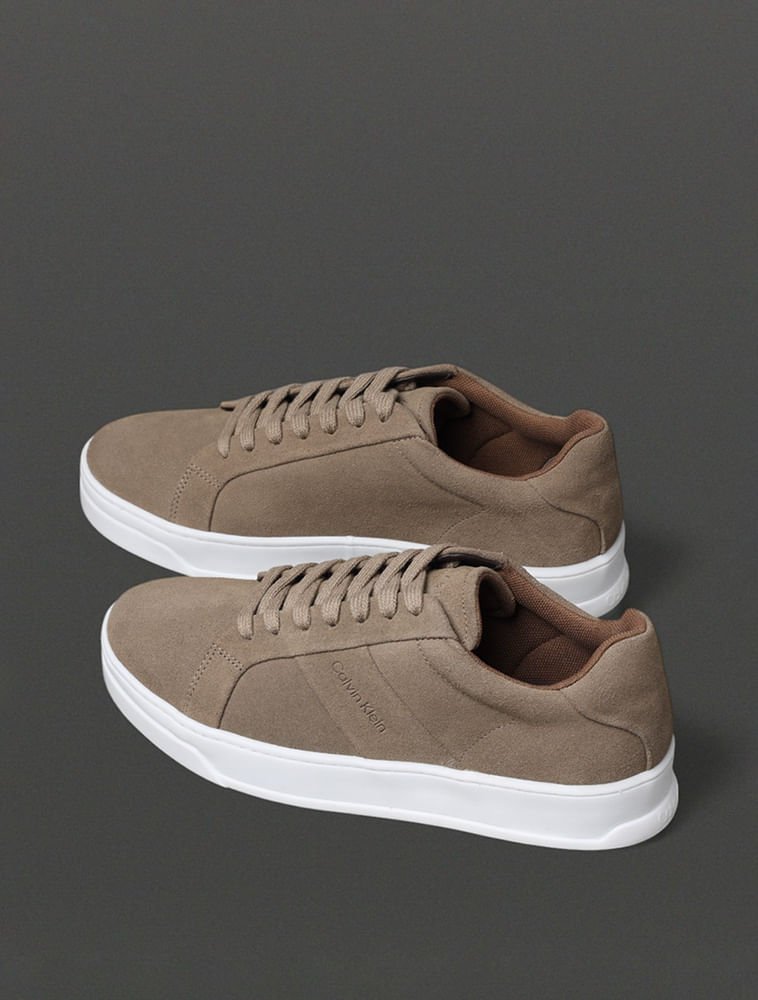 Tênis Masculino Camurça Calvin Klein - Caqui Claro Caqui 3