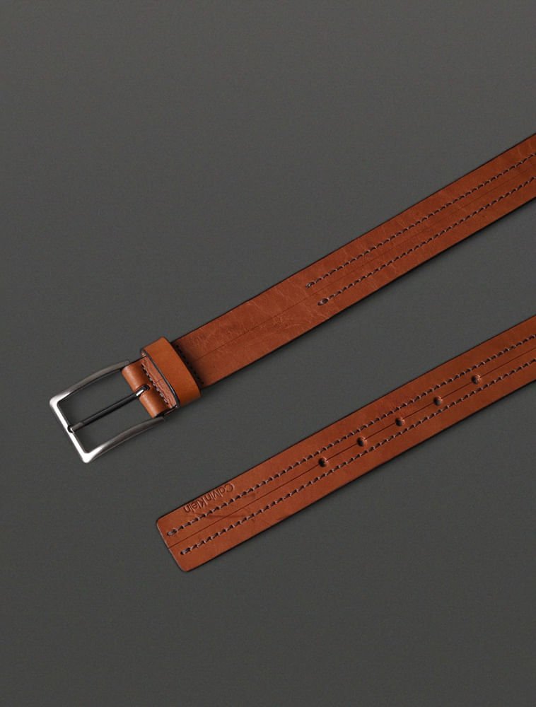 Cinto Masculino Pespontado Calvin Klein - Havana Havana 2