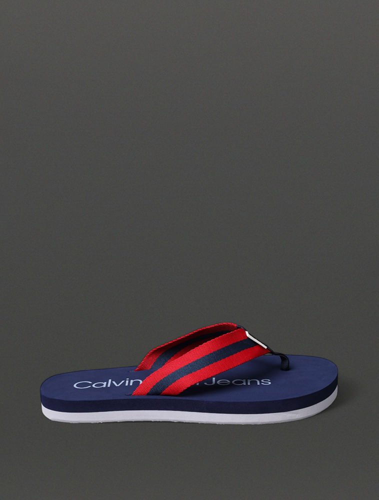 Chinelo Masculino Cadarço Stripe Calvin Klein Jeans - Marinho
