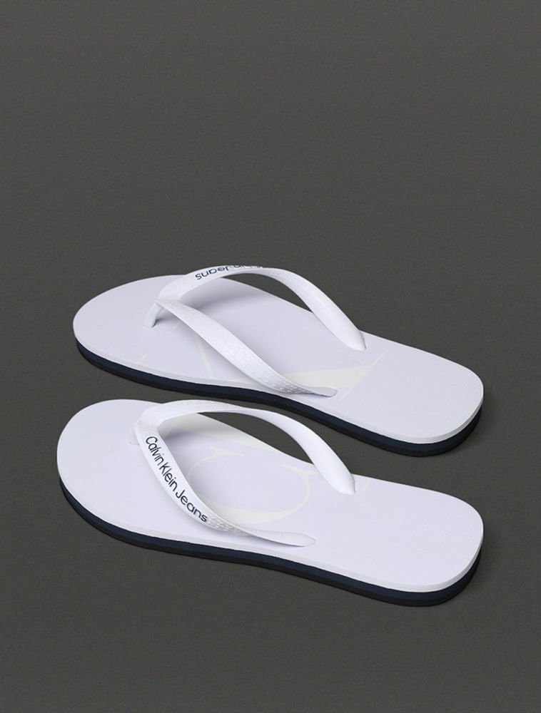 Chinelo Masculino Full Calvin Klein Jeans - Branco Branco 3