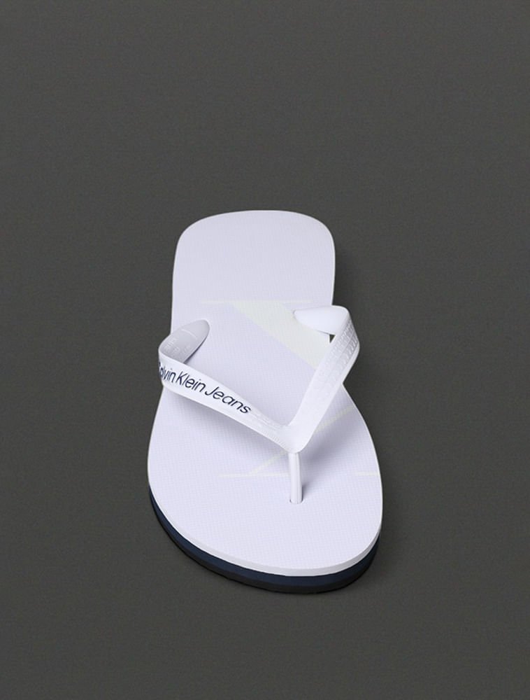 Chinelo Masculino Full Calvin Klein Jeans - Branco Branco 4
