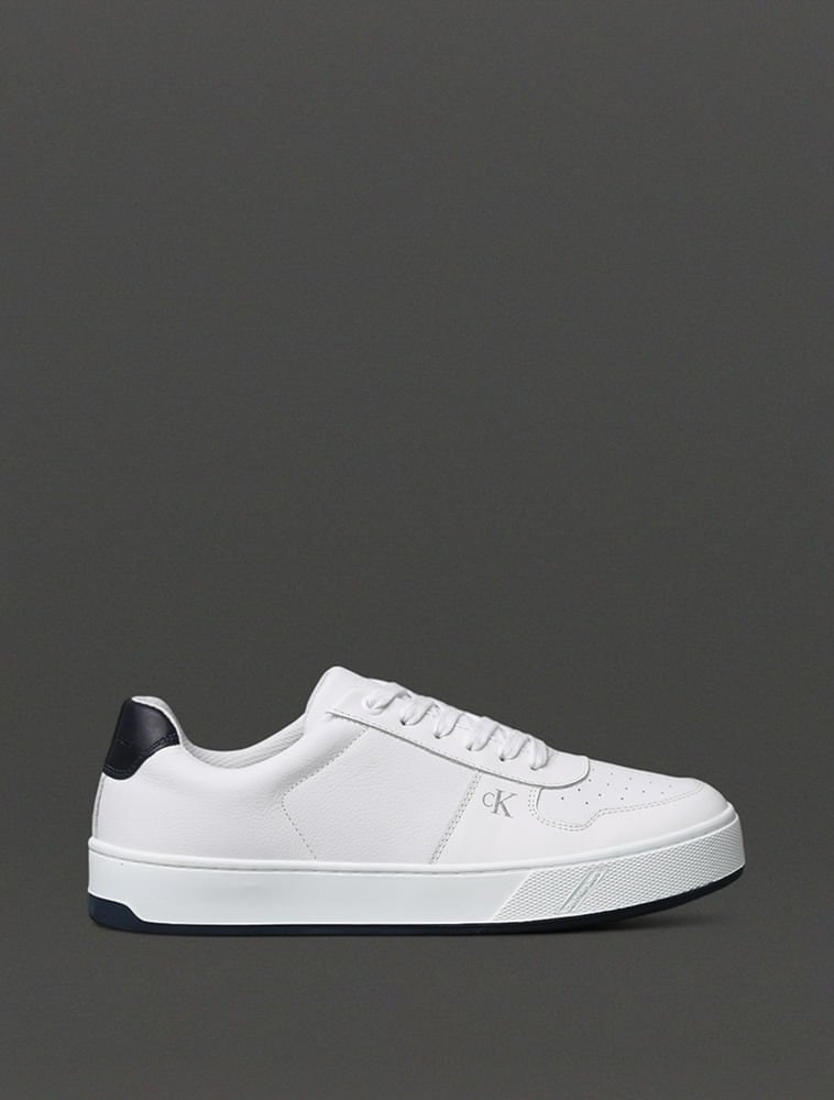 Tênis Masculino Palito Small Calvin Klein Jeans - Branco 2 Branco 1