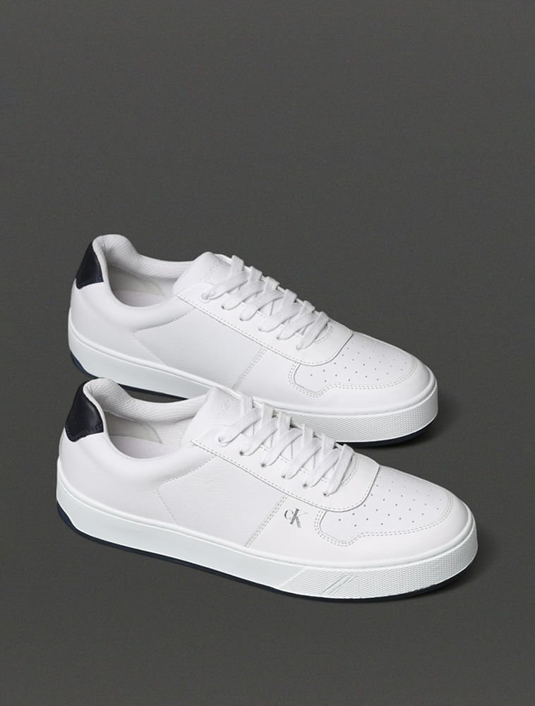 Tênis Masculino Palito Small Calvin Klein Jeans - Branco 2 Branco 2