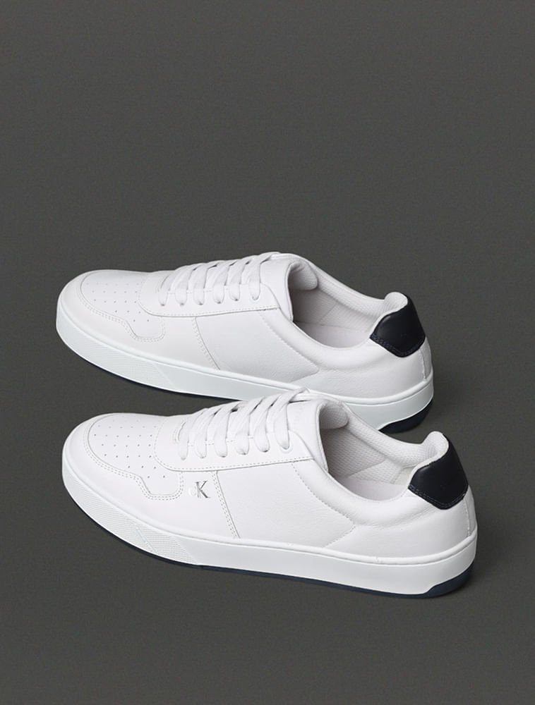 Tênis Masculino Palito Small Calvin Klein Jeans - Branco 2 Branco 3