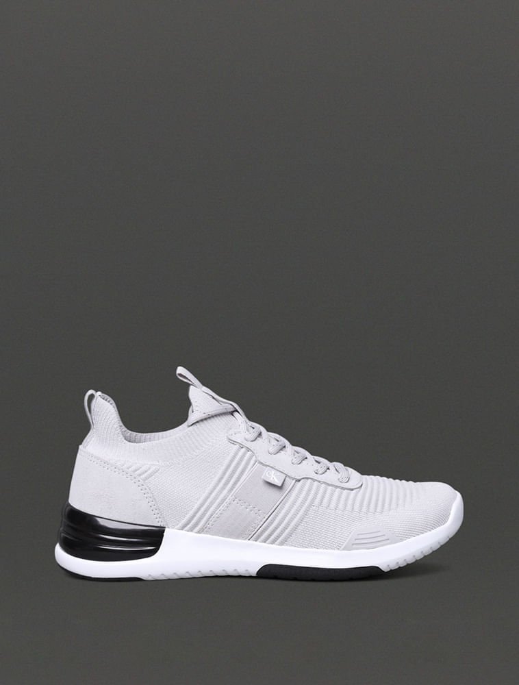 Tênis Masculino Air Knitting Flexible Calvin Klein Jeans - Cinza Claro