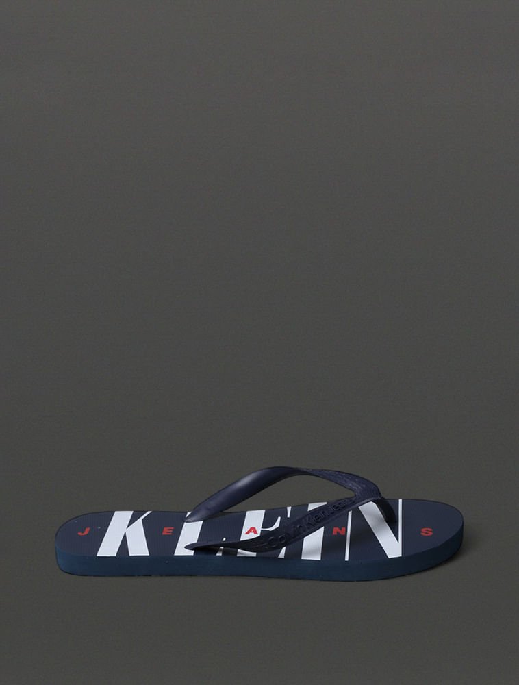 Chinelo Masculino Serif Font Calvin Klein Jeans - Marinho