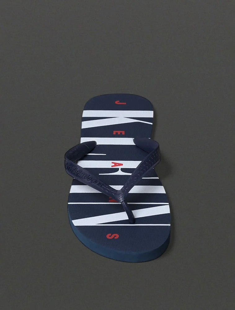 Chinelo Masculino Serif Font Calvin Klein Jeans - Marinho Azul Marinho 4