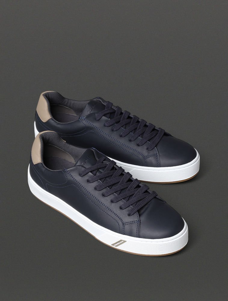 Tênis Masculino Palito Clean Casual Calvin Klein Jeans - Marinho Marinho 2